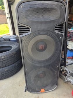 Mr dj  twin 15" speakers