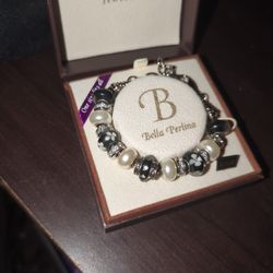 Bella Perlina New Black And White Bracelet