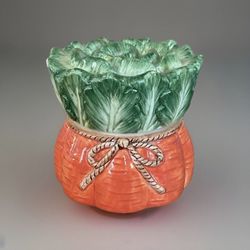 Rare Vintage Fitz & Floyd Classics Le Marche Vegetable Measuring Cups - Set Of 2
