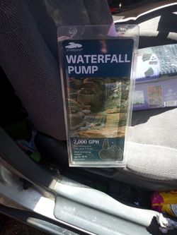 Waterfall Pump 2000 Gph And Filter Kit