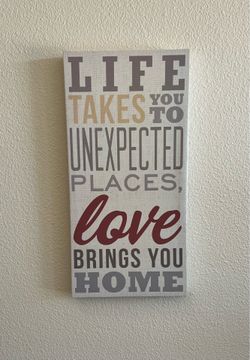 Inspirational Canvas Wall Art 12” x 24”