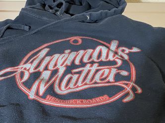 Women’s Animals Matter Hoodie / Size: Small / Gently Used / Pick-up in Cedar Hill / Shipping Available