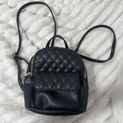 mini black backpack 