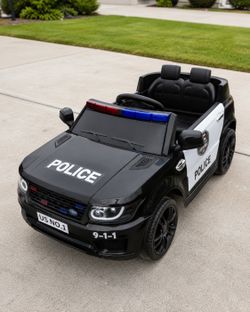 Kids Ride-On Police Car – Used Like New – Remote Control Included