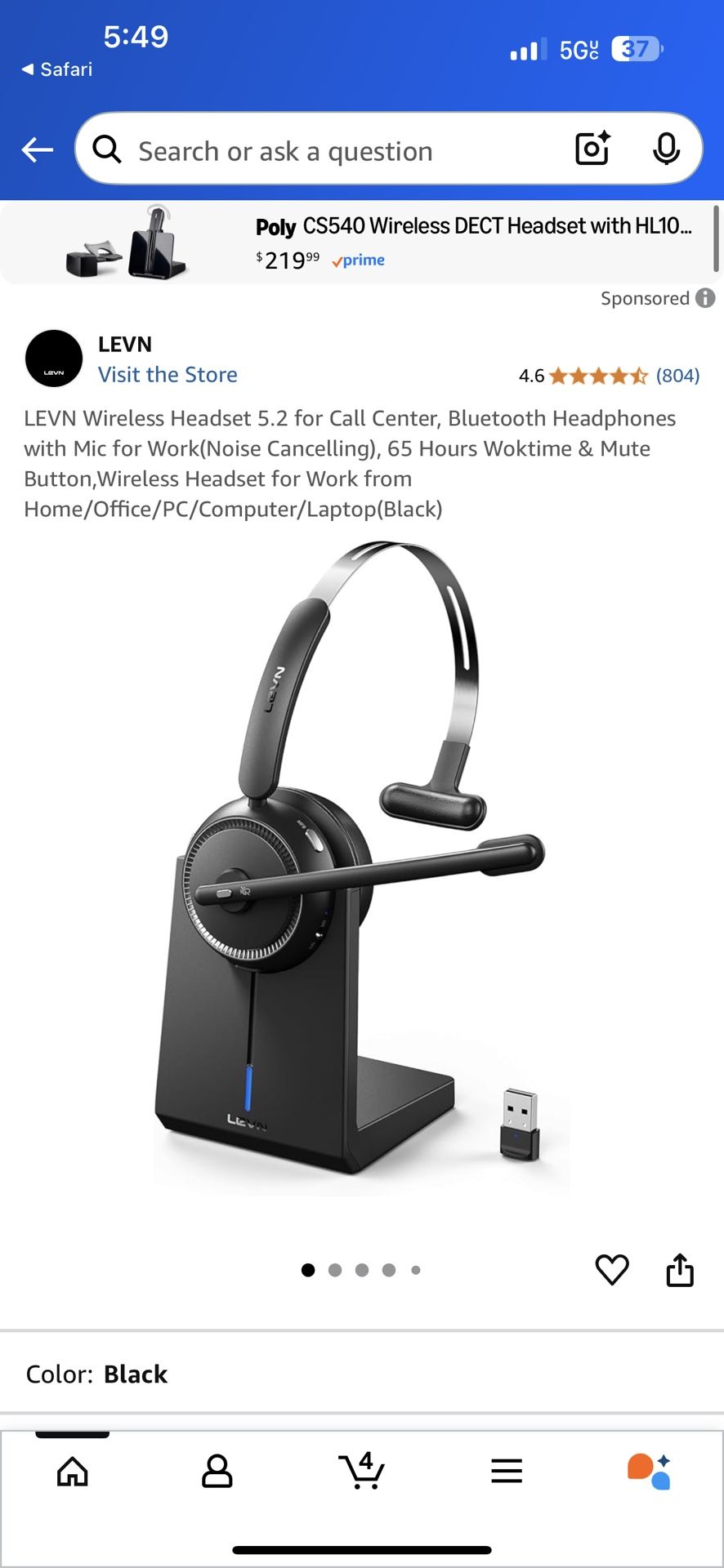 Bluetooth Headset V5.1 New In Box.