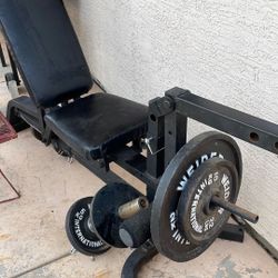 2 Workout Benches Weights And Weight Tree