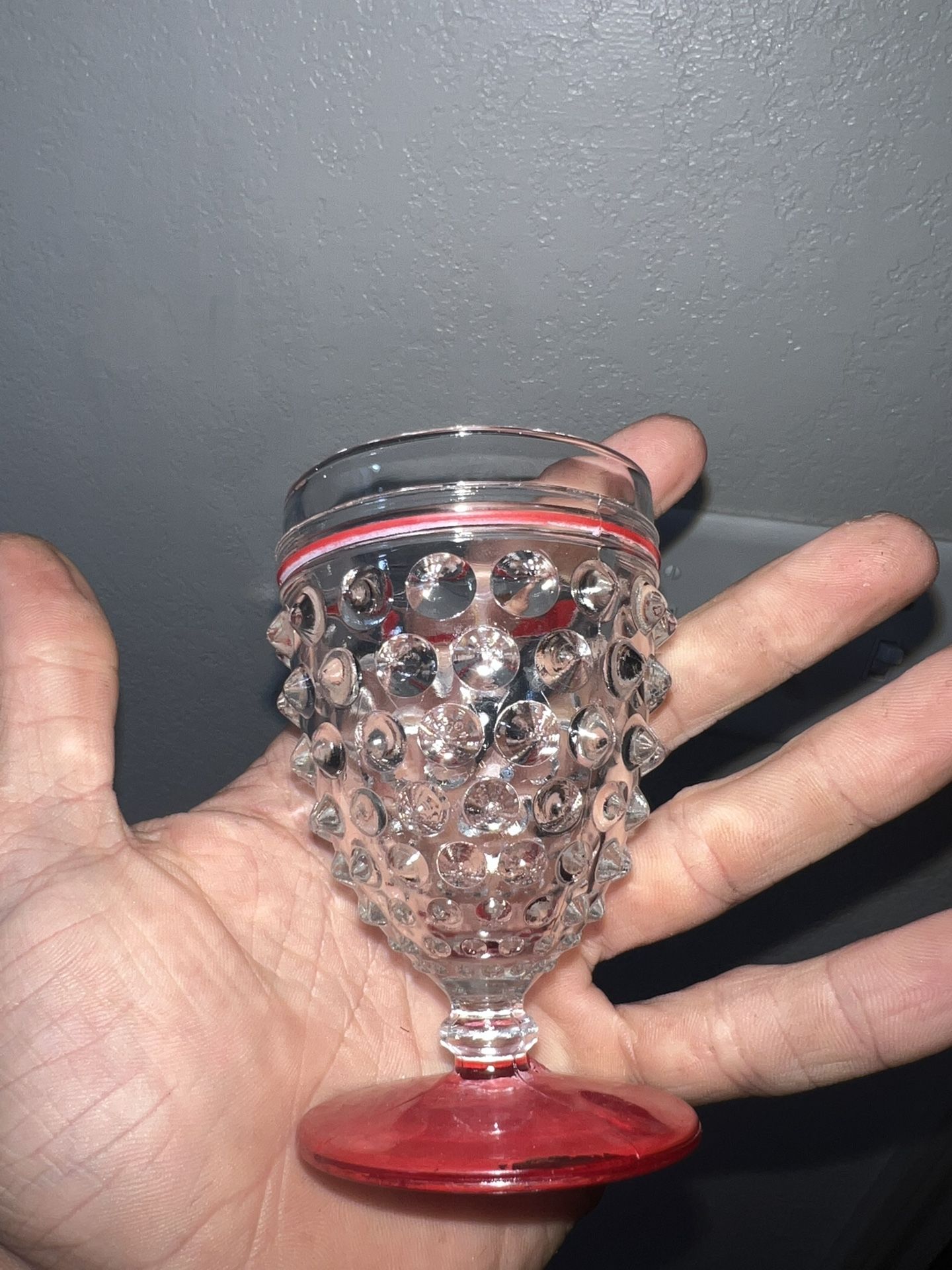 Antique Hobnail Shot Glass