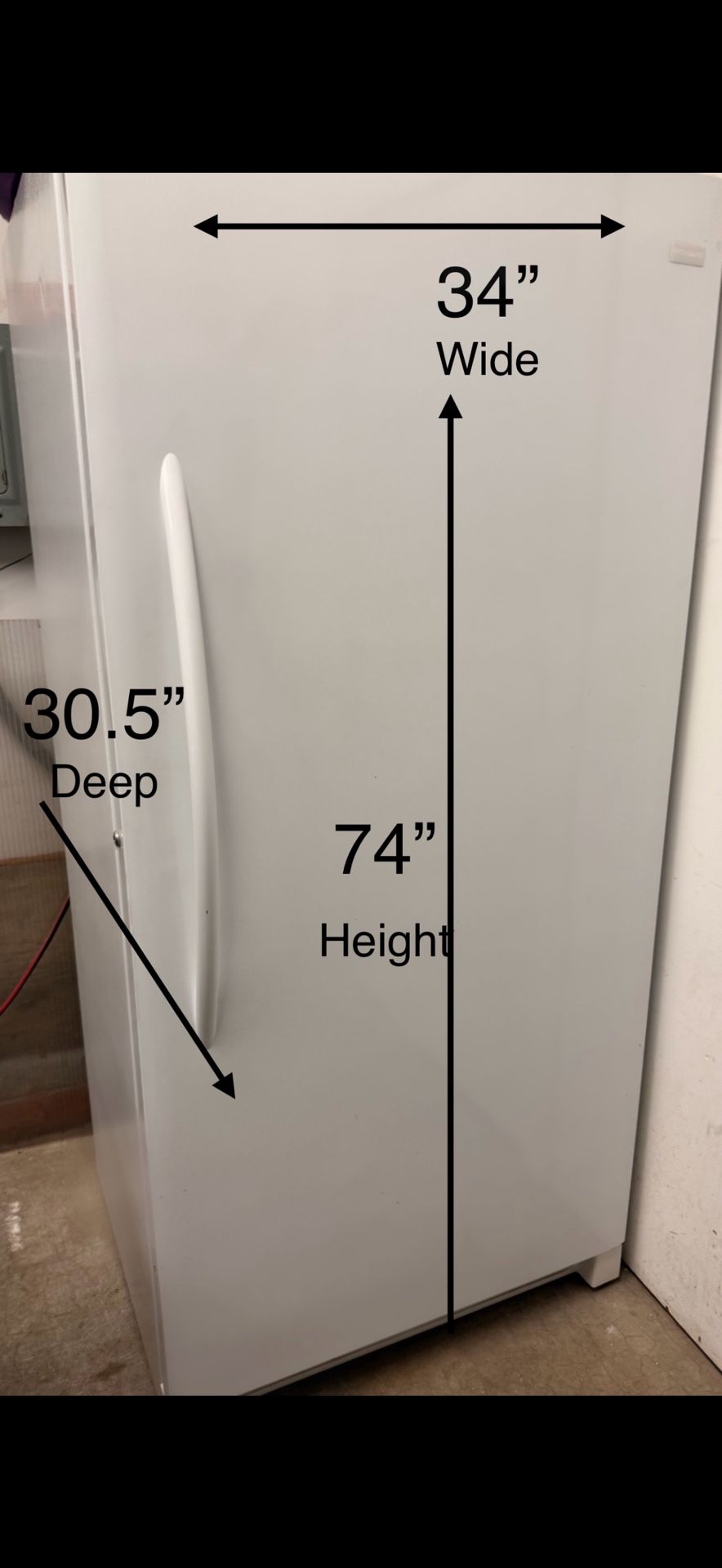 Frigidaire Used Upright Freezer
