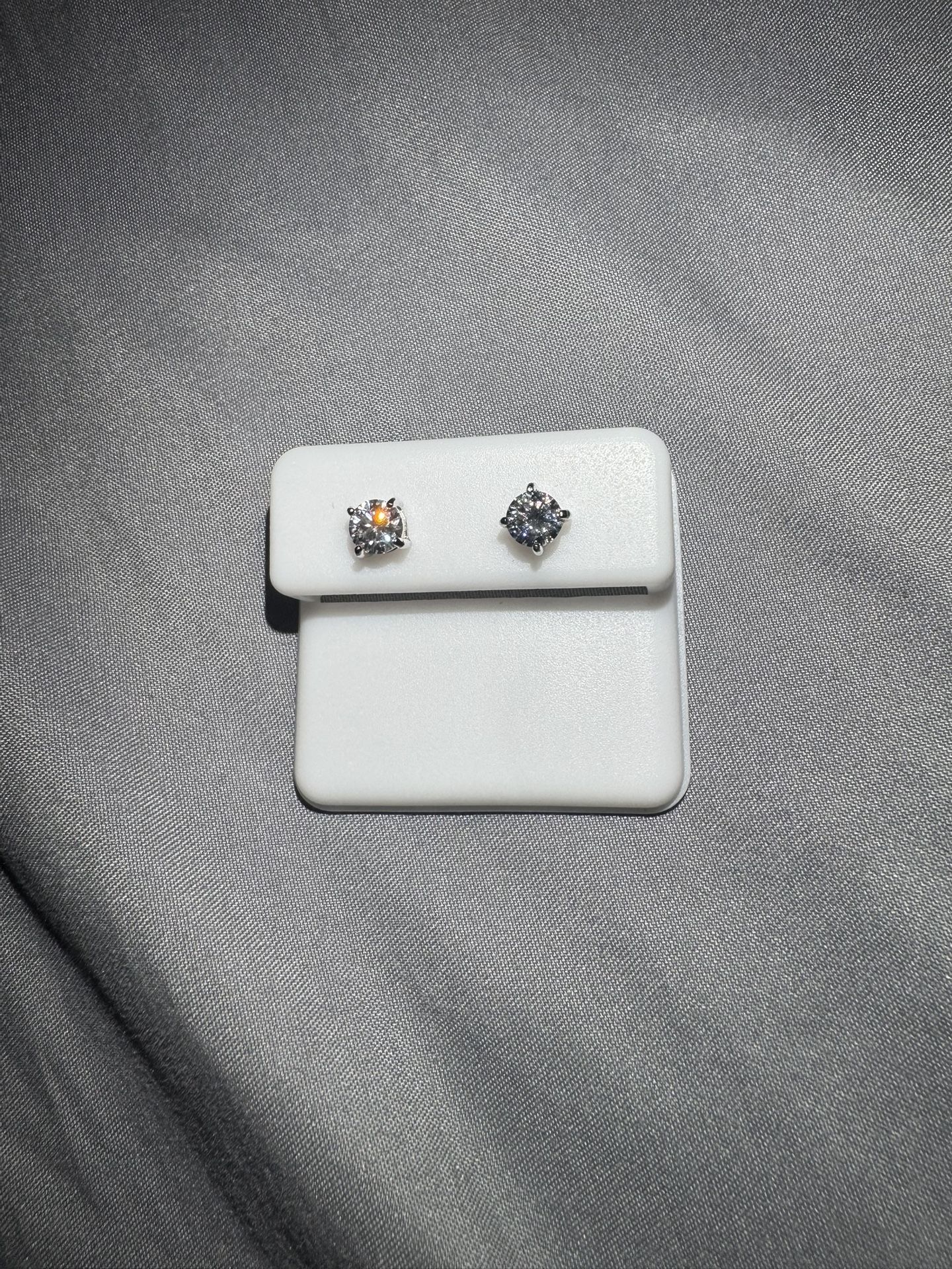 Diamonds with Sterling Silver earrings