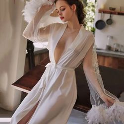 New !!! Woman’s Robe, Wedding Rode, White Rode, Pajama 