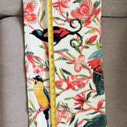 2 Opalhouse bath and 2 hand towel with colorful birds and flowers 