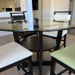 Ashley’s Glass Top Dining Room Set