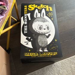 Labubu Sketch Mega 400% Monsters By kasing lung 