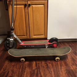 Electric Razor Scooter and Skateboard 