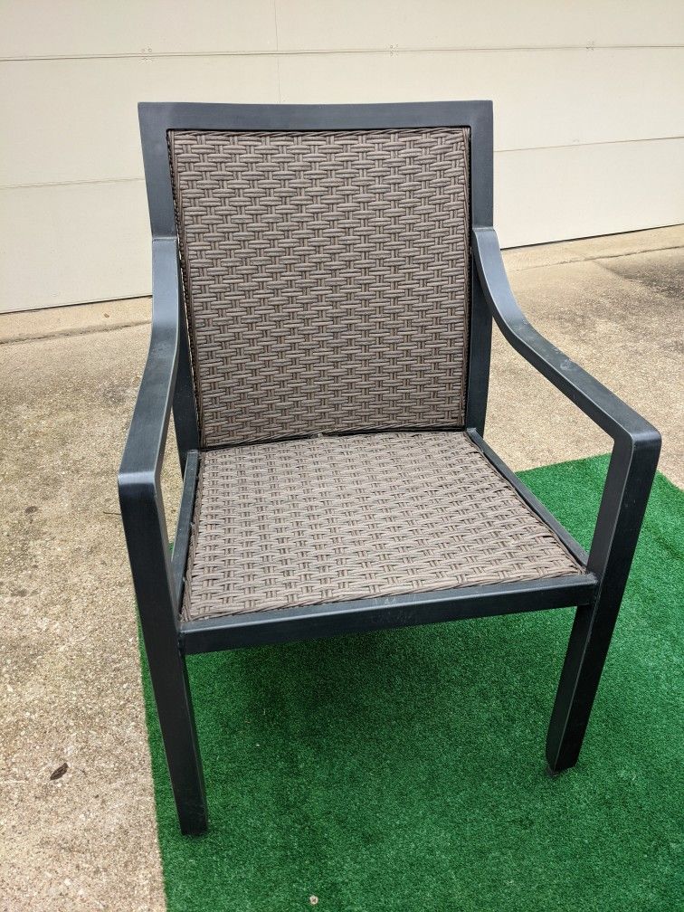 Wide Wooven Armchairs!
