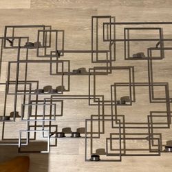 Crate & Barrel - Circuit Bronze Metal Wall Candle Holder