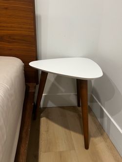 All Modern Walnut Side Tables x 2