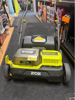 Ryobi 18v aerator with 2 batteries like new