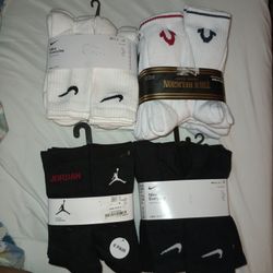 Nike, Jordan, True Religion, Socks 