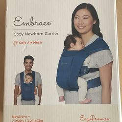 Ergobaby Embrace Cozy Newborn Carrier, designed for babies weighing 7-25 lb
