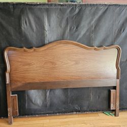 Free Wood Headboard, Metal Frame And Box Spring 