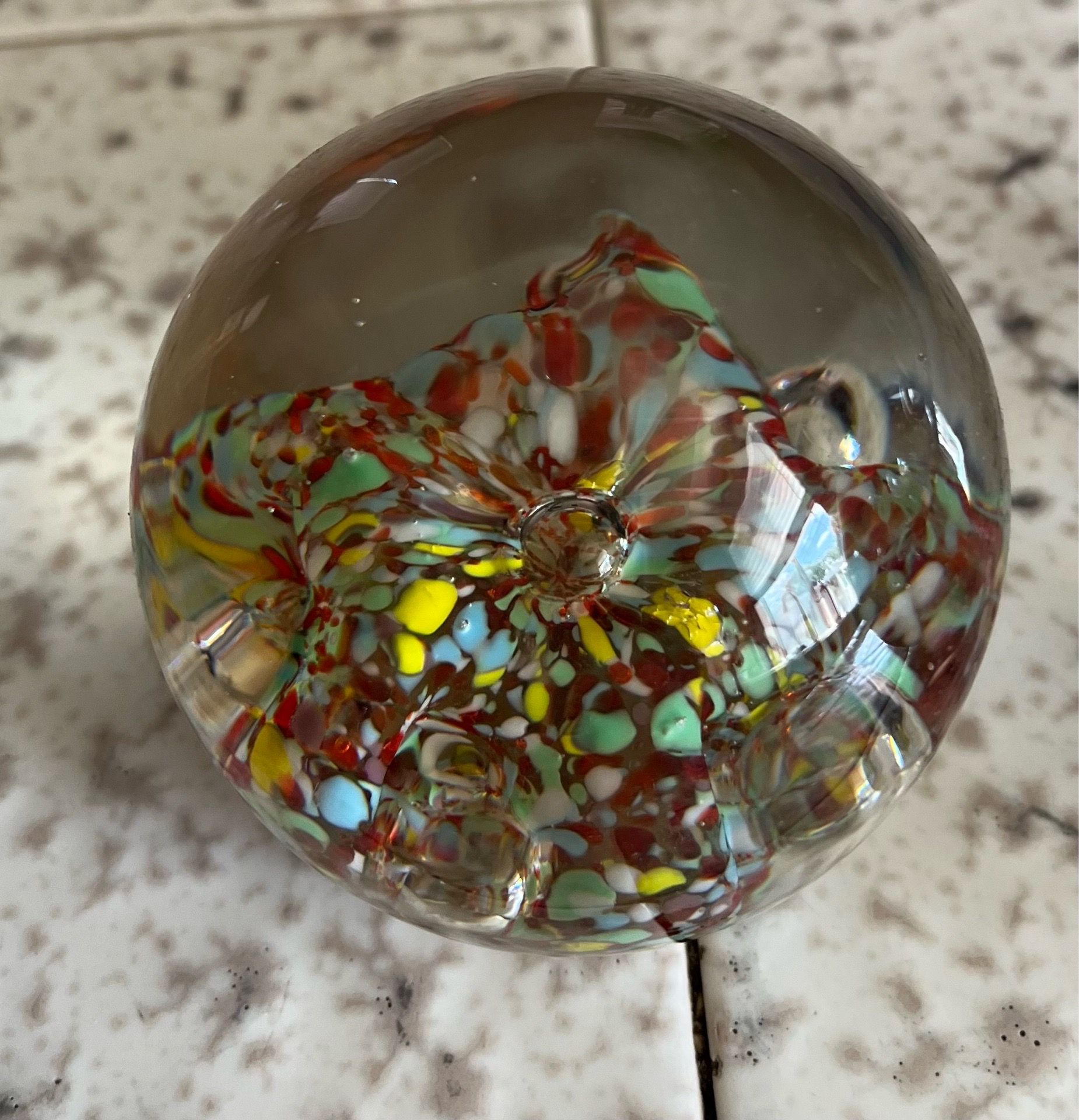 Colorful paperweight