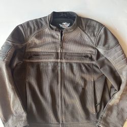 Harley-Davidson® Men's Affinity Colorblocked Mesh Riding Jacket, Gray.