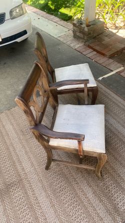 Two Wood Chairs