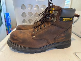 Caterpillar Second Shift Steel Toe Leather Work Boots Size 13M