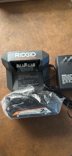 NEW Rigid 18v Battery & Charger