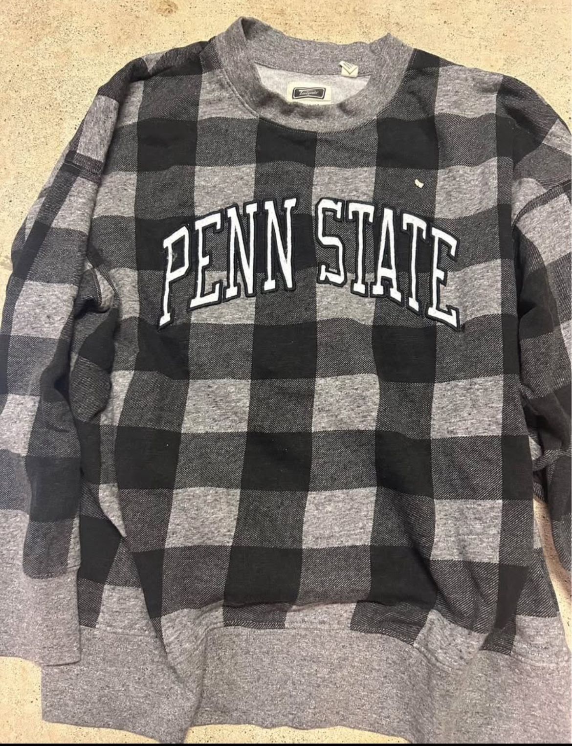 Grey and white Penn State crewneck sweatshirt large 