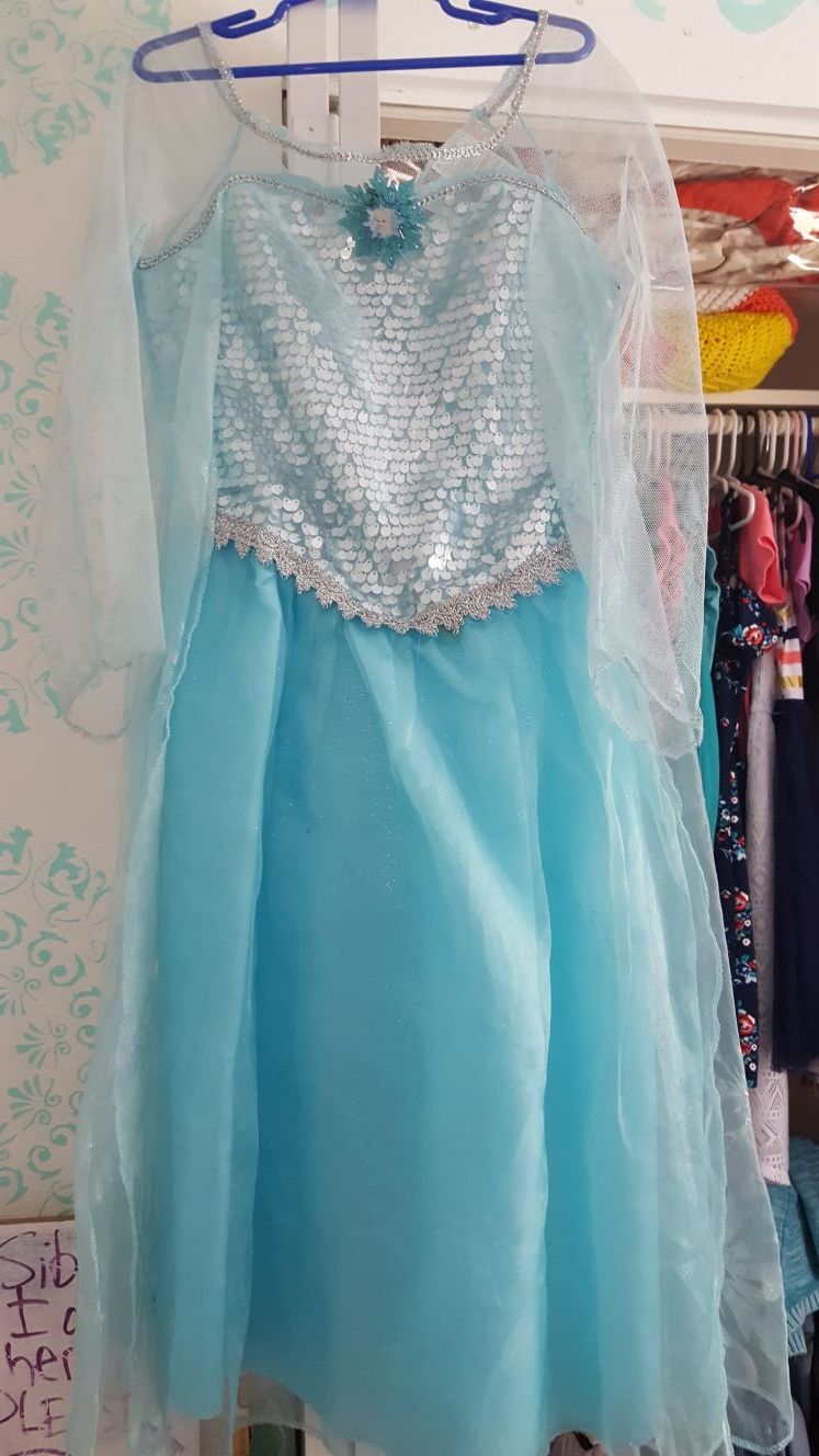 Elsa dress costume size 7