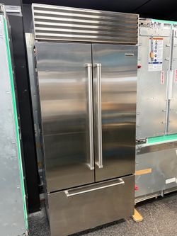 Subzero French Door 36” Built In Stainless Steel Refrigerator
