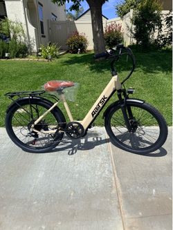 SU7 E Mountain Bike for Adults-750W Peak Motor Electric Commuter Bikes, 25MPH EBike, 36V Battery EBikes, 21-Speed Front Suspension Electric Bicycle