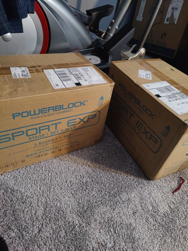 Powerblock Adjustable Dumbbells (Set) - 5 to 50lbs