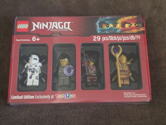 Lego  Ninjago Toys'R'Us Limited Edition Exclusive minifigs minifig Neuro Kai Golden Power Young Krux Nindroid Sentry General rare set