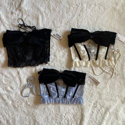 Urban Outfitters NWT Bow Corset Tops