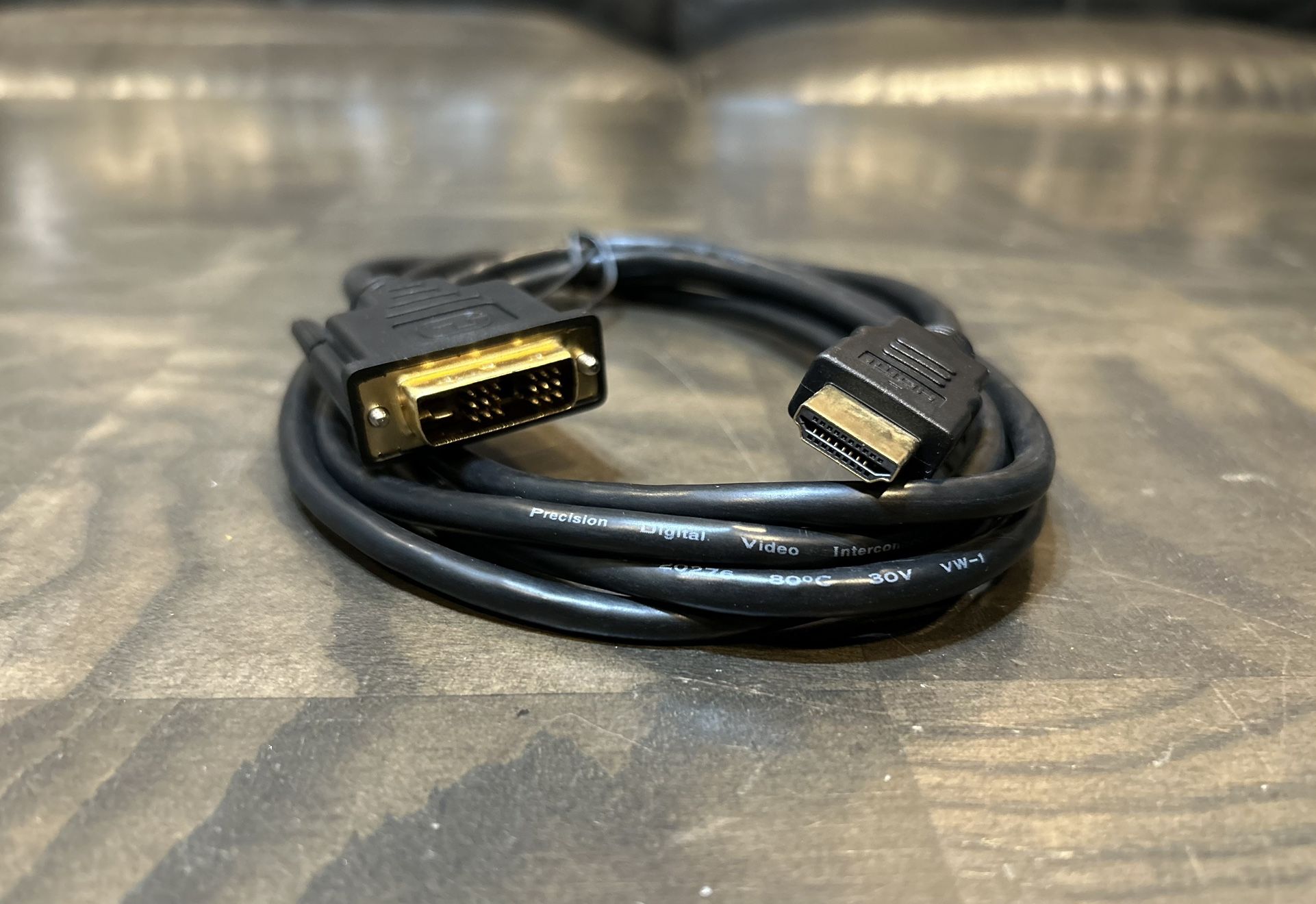 DVI to HDMI / HDMI to DVI cable for laptop desktop computer monitor or compatible devices