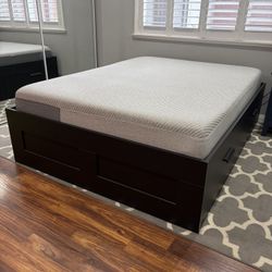 Platform Bed Frame With Storage 