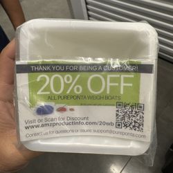 Pure Ponta 100ml Weigh Boats – New – 