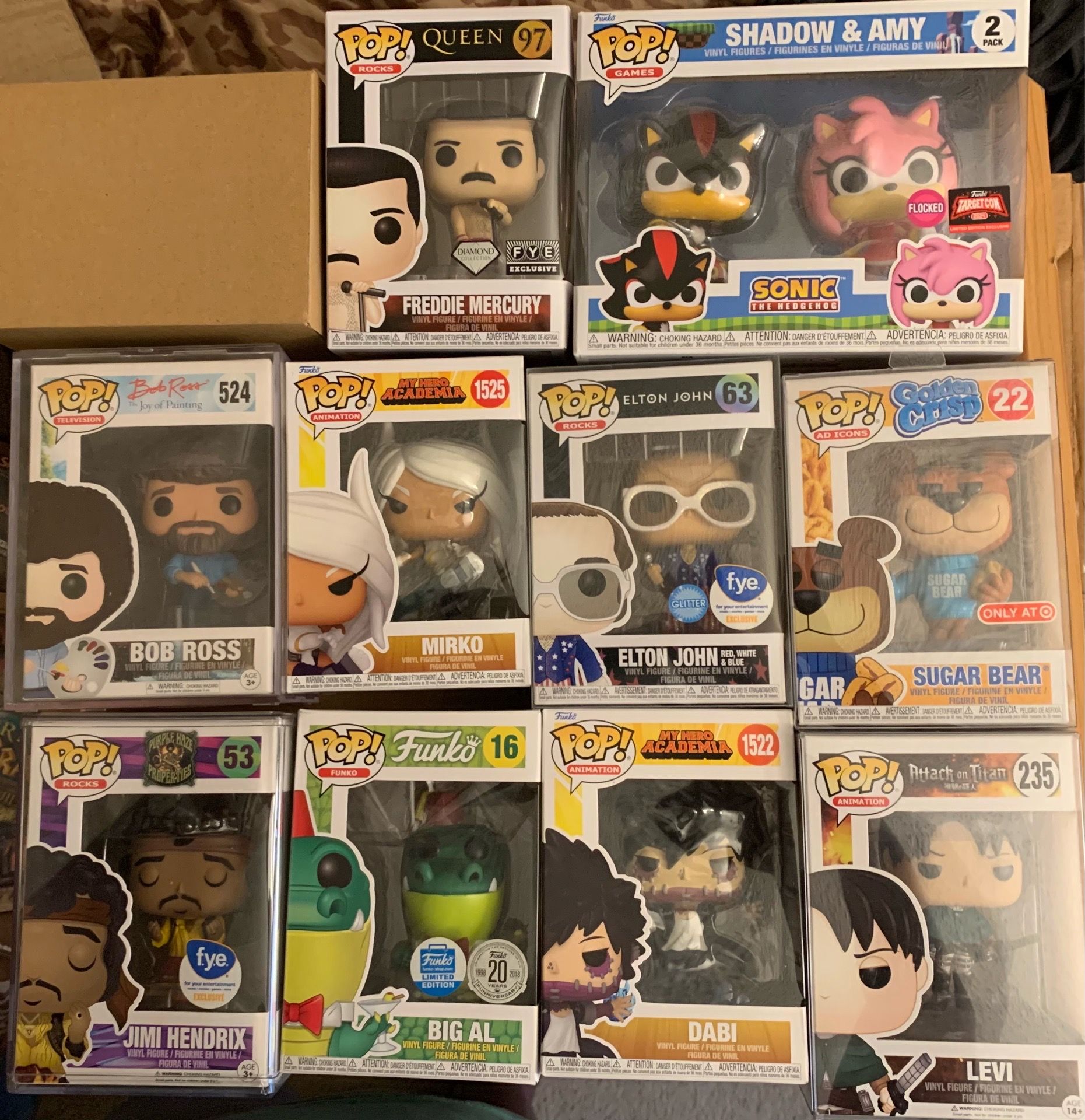 Lot of Funko Pops