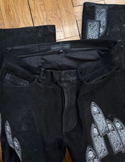 WDW SUEDE MOTO TROUSERS