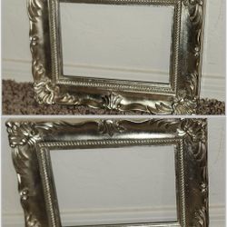 VINTAGE ORNATE 3D GOLD SILVER PICTURE FRAME DECOR