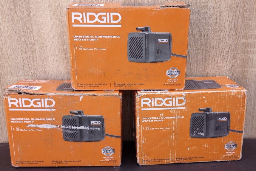 UNIVERSAL SUBMERSIBLE WATER PUMP-RIDGID