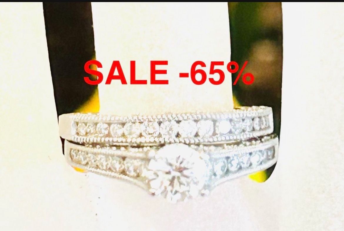 Engagement Ring Wedding Ring Set 1.75Carats NATURAL DIAMONDS CHRISTMAS π SALE-65% FIND ANOTHER AT THIS PRICE ILL GIVE IT FOR $500 LESS !