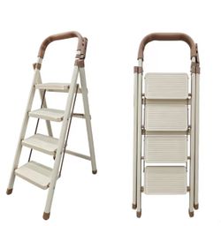 New Folding Ladder - 330 Lbs Capacity. Cream color