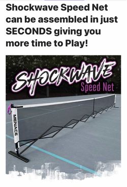 Menace SHOCKWAVE PICKLEBALL SPEED NET- New in Box