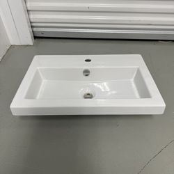 Italian Ceramica Tecla Ceramic Wall-Mount / Vanity Sink - Brand New 