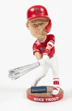 Mike Trout LAA Angel's # 27 Silver Slugger Bobblehead NIB