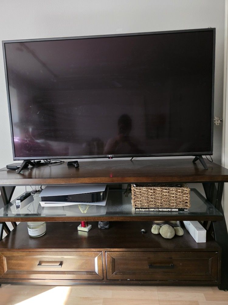 Artistic Wooden TV Table